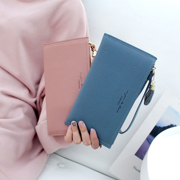 Daudzfunkcionāls sieviešu maks no mākslīgās ādas ar rokturi