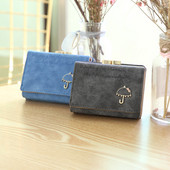 Γυναικείο έκο δερμάτινο πορτοφόλι με τσέπη για κέρματα