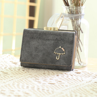 Γυναικείο έκο δερμάτινο πορτοφόλι με τσέπη για κέρματα