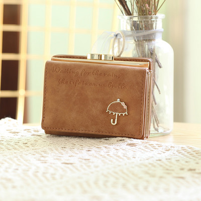 Γυναικείο έκο δερμάτινο πορτοφόλι με τσέπη για κέρματα