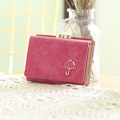 Γυναικείο έκο δερμάτινο πορτοφόλι με τσέπη για κέρματα