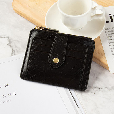 Jauna modeļa sieviešu ādas maciņš ar kabatu monētām un kredītkartēm