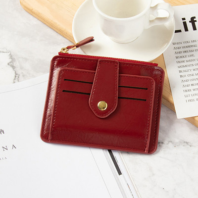 Jauna modeļa sieviešu ādas maciņš ar kabatu monētām un kredītkartēm