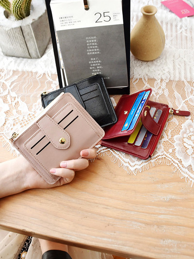 Νέο μοντέλο γυναικείο έκο δερμάτινο πορτοφόλι με τσέπη για κέρματα και πιστωτικές κάρτες
