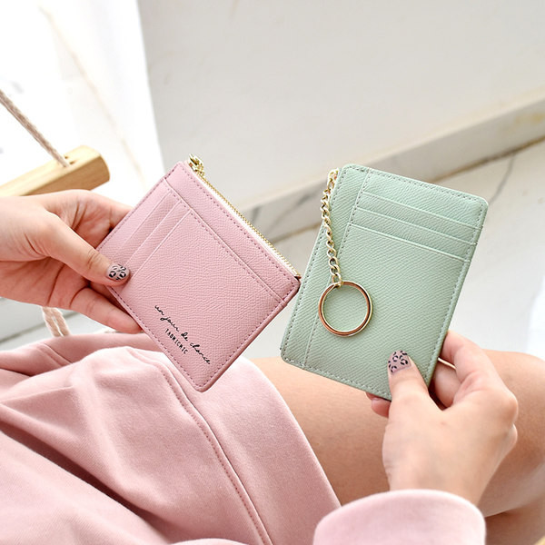 Sieviešu ādas maks ar debetkartes kabatu