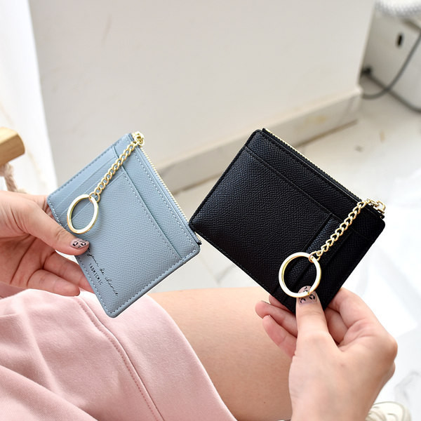 Sieviešu ādas maks ar debetkartes kabatu