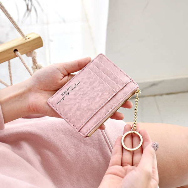 Sieviešu ādas maks ar debetkartes kabatu