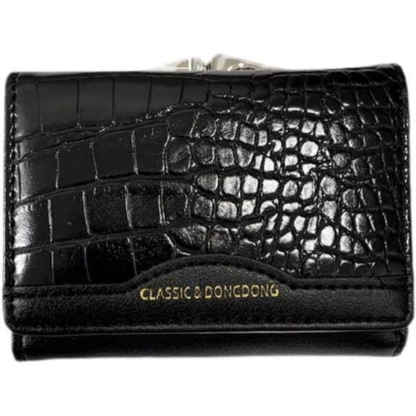 Sieviešu ādas maks ar metāla aizdari vairākās krāsās