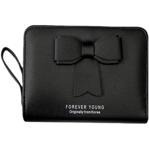 Γυναικείο πορτοφόλι από οικολογικό δέρμα με λαβή και κορδέλα