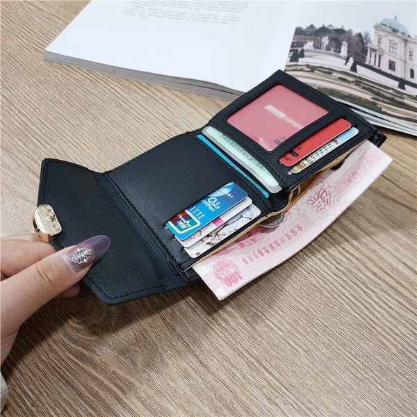 Portofel de dama model nou cu inchidere metalica - din piele ecologica