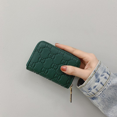 Γυναικείο έκο δερμάτινο πορτοφόλι με φερμουάρ σε τέσσερα χρώματα - τετράγωνο σχήμα