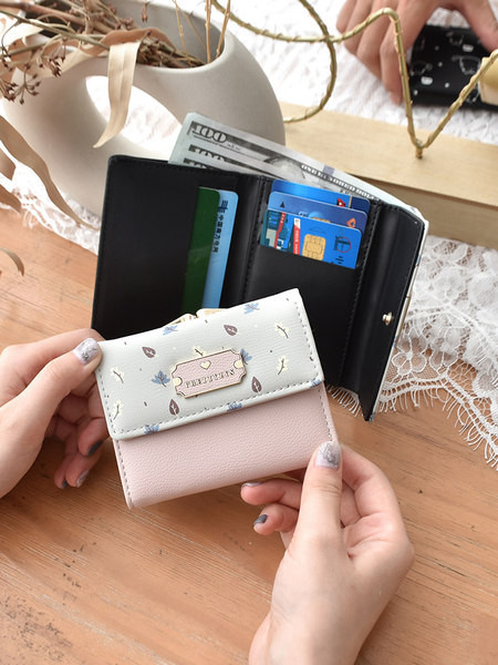 Νέο μοντέλο γυναικείο πορτοφόλι μικρό μοντέλο από οικολογικό δέρμα με τσέπη για κέρματα