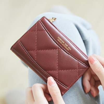 Γυναικείο έκο δερμάτινο πορτοφόλι με φερμουάρ