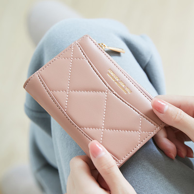 Γυναικείο έκο δερμάτινο πορτοφόλι με φερμουάρ