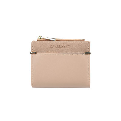 Μικρό γυναικείο πορτοφόλι έκο δερμάτινο με φερμουάρ