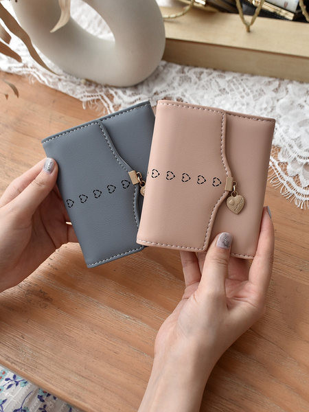 Νέο μοντέλο γυναικείο έκο δερμάτινο πορτοφόλι με τσέπη με κέρματα