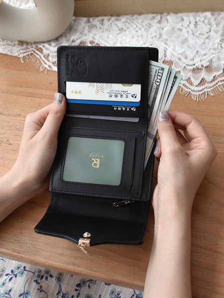 Νέο μοντέλο γυναικείο έκο δερμάτινο πορτοφόλι με τσέπη με κέρματα