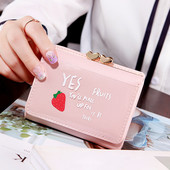 Γυναικείο έκο δερμάτινο πορτοφόλι με επιγραφές