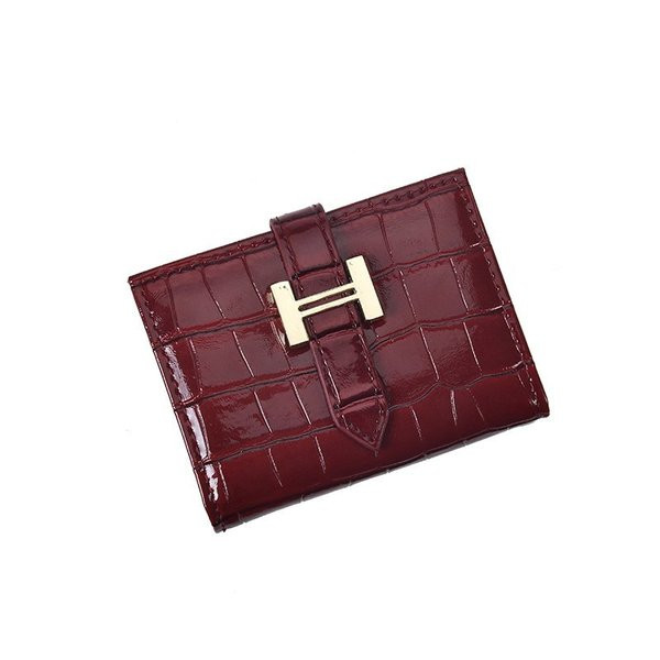 Sieviešu ādas maks ar metāla aizdari - dažādas krāsas