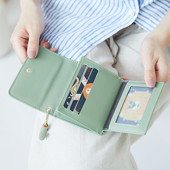 Sieviešu maks ar metāla aizdari un aksesuāru