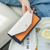 Γυναικείο έκο δερμάτινο πορτοφόλι με μεταλλική στερέωση - οικολογικό δέρμα