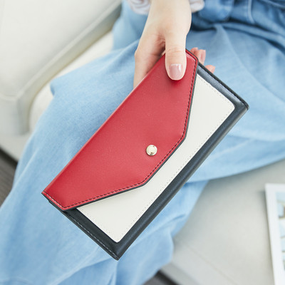 Γυναικείο έκο δερμάτινο πορτοφόλι με μεταλλική στερέωση - οικολογικό δέρμα