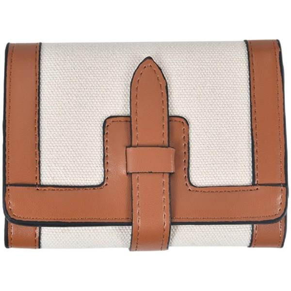 Dviejų modelių moteriška piniginė su paprastu raštu ir siuvinėjimu