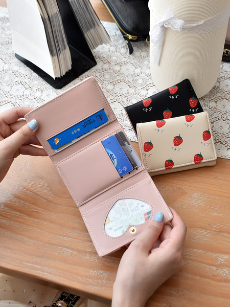 Γυναικείο μικρό πορτοφόλι με απλικέ - διάφορα χρώματα