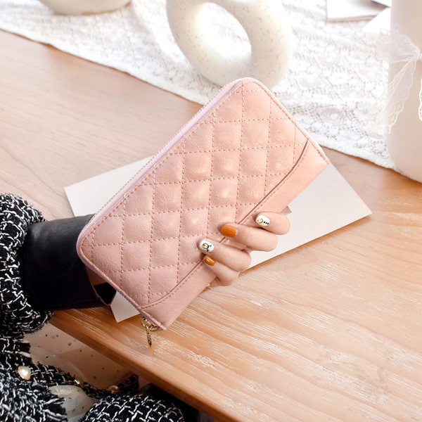 Πολυλειτουργικό γυναικείο πορτοφόλι από οικολογικό δέρμα με φερμουάρ - διάφορα χρώματα