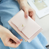 Γυναικείο έκο δερμάτινο πορτοφόλι με θήκη για κέρματα