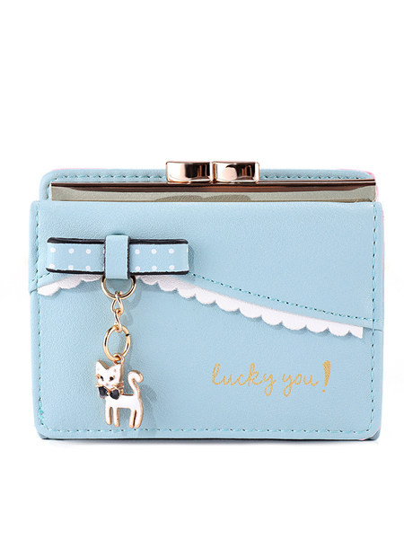 Γυναικείο έκο δερμάτινο πορτοφόλι με μενταγιόν