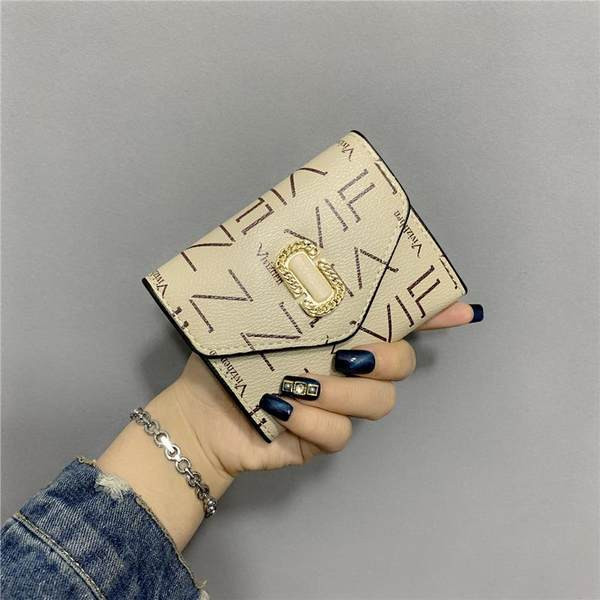 Portofel retro dama cu element metalic si inscriptie