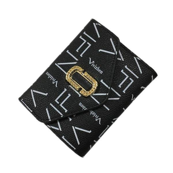 Portofel retro dama cu element metalic si inscriptie