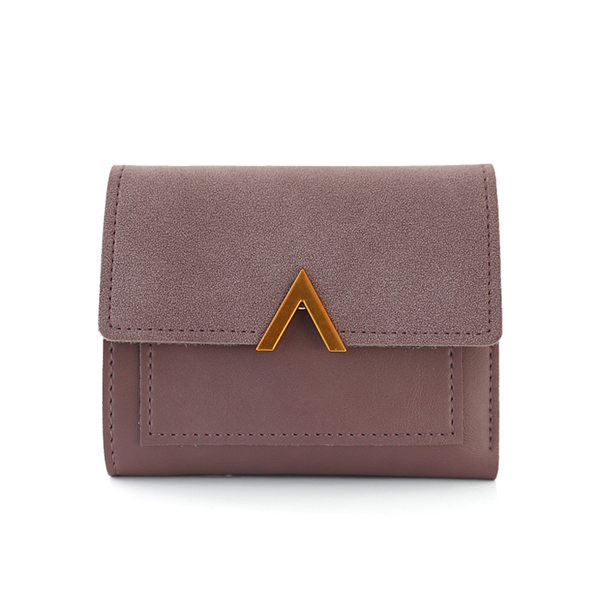 Μοντέρνο έκο δερμάτινο πορτοφόλι με μεταλλική στερέωση