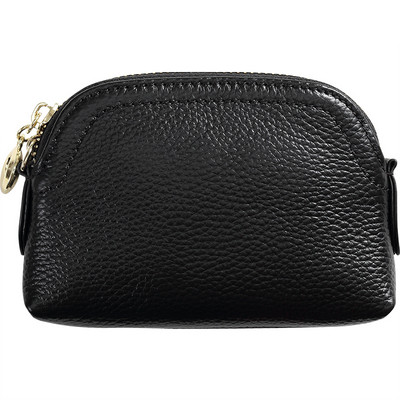 Μικρό έκο δερμάτινο πορτοφόλι με φερμουάρ για κέρματα