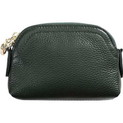 Μικρό έκο δερμάτινο πορτοφόλι με φερμουάρ για κέρματα