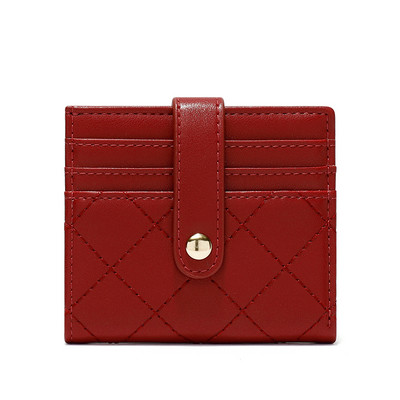 Έκο δερμάτινο γυναικείο πορτοφόλι νέο μοντέλο με μεταλλική στερέωση και τσέπη για χρεωστικές κάρτες