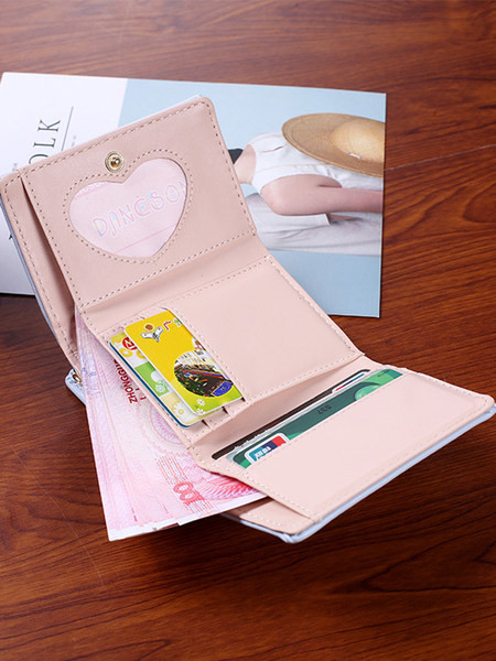 Μικρό έκο δερμάτινο πορτοφόλι με κλείσιμο κουμπιού