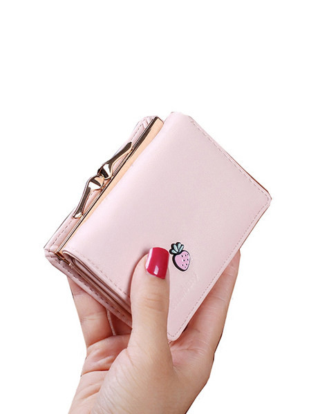 Μικρό έκο δερμάτινο πορτοφόλι με κλείσιμο κουμπιού