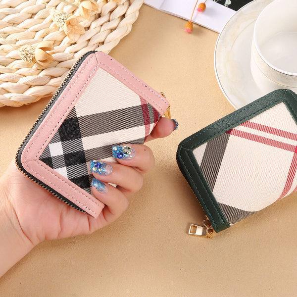 Νέο μοντέλο γυναικείο μικρό πορτοφόλι με φερμουάρ σε διάφορα χρώματα
