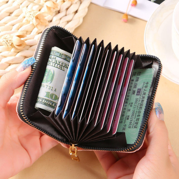 Νέο μοντέλο γυναικείο μικρό πορτοφόλι με φερμουάρ σε διάφορα χρώματα