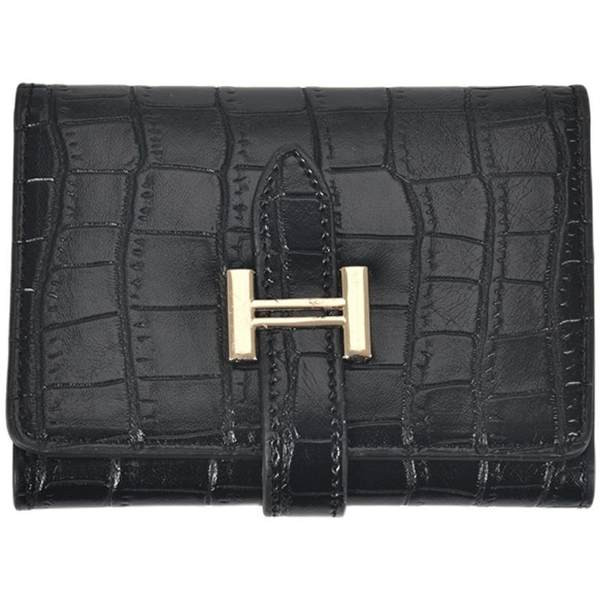 Γυναικείο πορτοφόλι από έκο δέρμα με μεταλλική αγκράφα - δύο μοντέλα