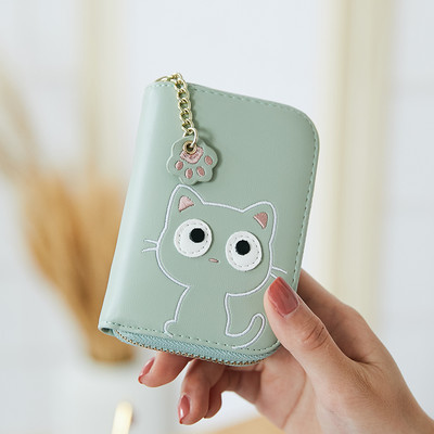 Παιδικό πορτοφόλι από οικολογικό δέρμα με φερμουάρ και τρισδιάστατο στοιχείο