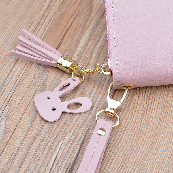 Γυναικείο πορτοφόλι με χρωματιστά κεντήματα 