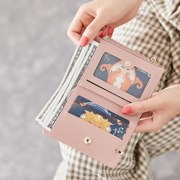 Neliels sieviešu maks ar metāla aizdari - mākslīgā āda