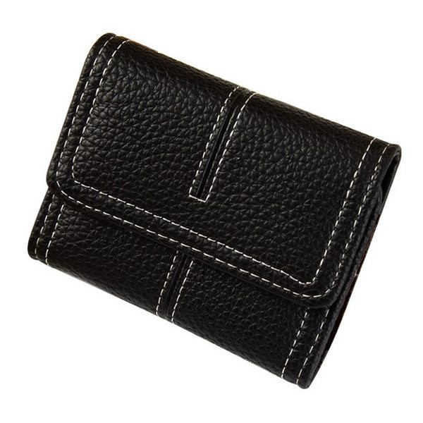 Portofel din piele model nou cu inchidere cu nasture