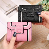 Μοντέρνο έκο δερμάτινο πορτοφόλι με στερέωση με θήκη για κάρτες