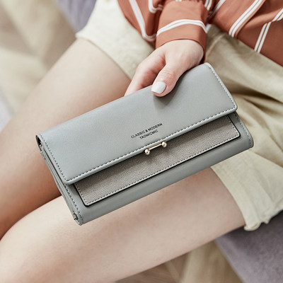 Γυναικείο πορτοφόλι νέο μοντέλο από οικολογικό δέρμα με διάφορα τμήματα