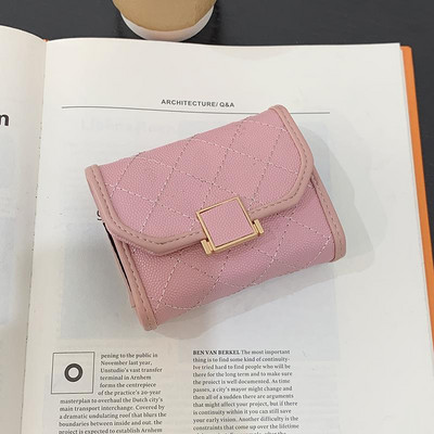 Γυναικείο πορτοφόλι από οικολογικό δέρμα - με μεταλλική στερέωση