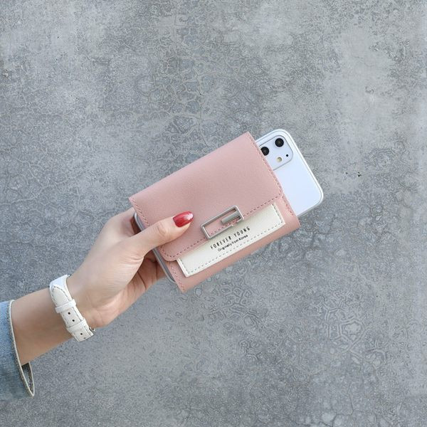 Καθημερινό έκο δερμάτινο πορτοφόλι με επιγραφές